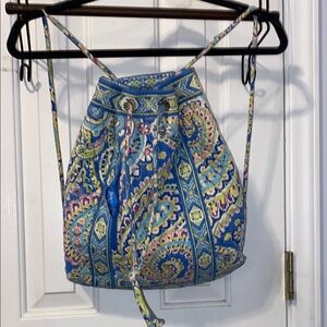 Vera Bradley Drawstring bag, preowned, blue paisley